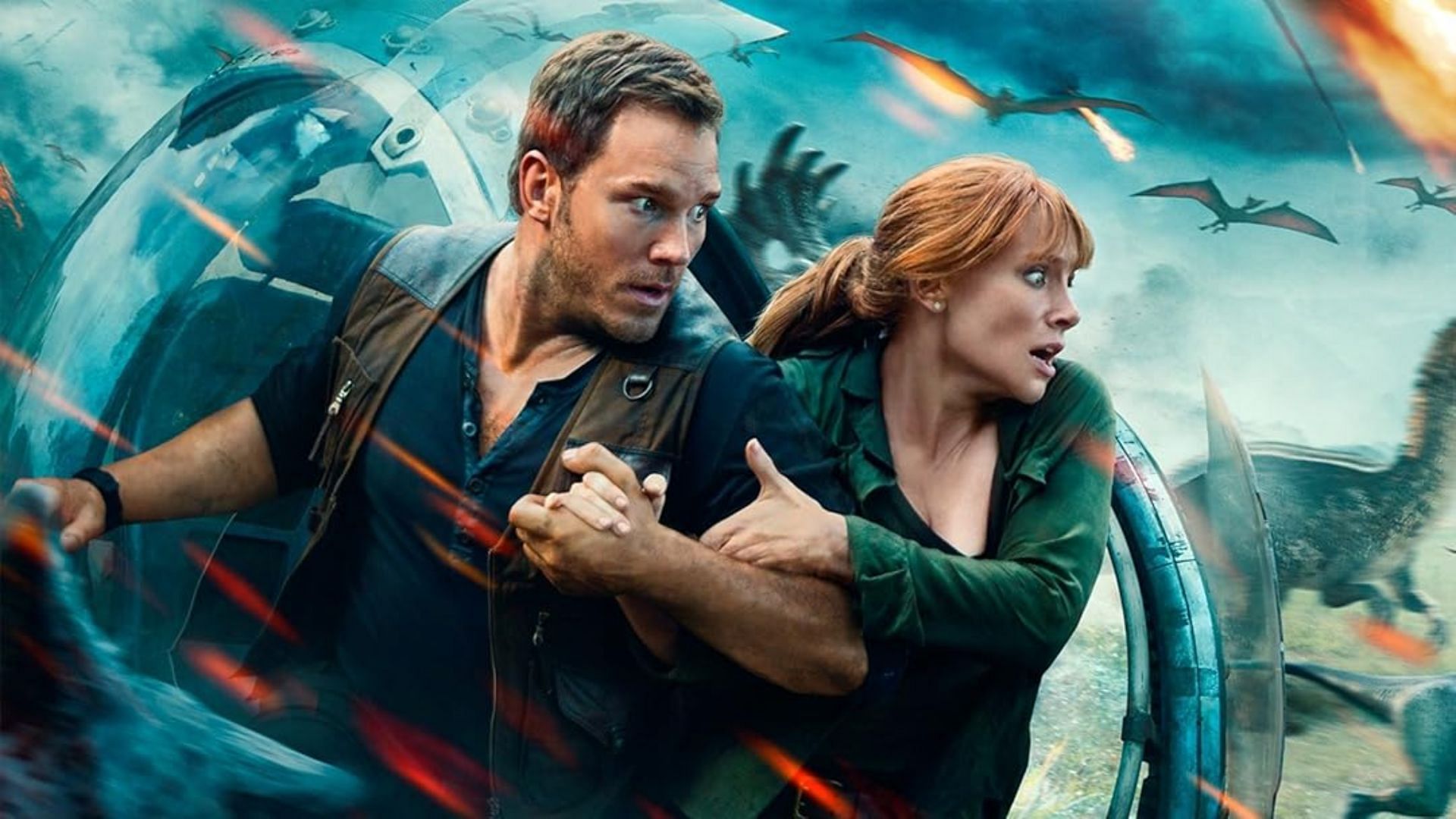 Chris Pratt and Bryce Dallas Howard in the movie (Image via Prime Video)